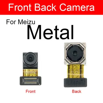 Модуль передней и задней камеры для Meizu Meilan Blue Charm с металлической облицовкой, гибкий кабель для замены передней и задней камер
