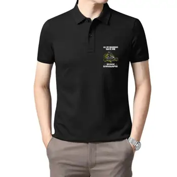 Мужская одежда для гольфа, Любители квадроциклов-ЖЕЛТАЯ футболка поло с крутым принтом для мужчин