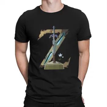 Мужская футболка с логотипом Zeldas, топы Z-Zelda, потрясающая футболка с коротким рукавом и круглым вырезом, футболка нового поступления