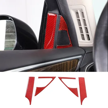 На 2015-2022 Infiniti Q50L Наклейка на дверной рожок автомобиля из мягкого углеродного волокна, Аксессуары для защиты салона автомобиля, 4 шт.
