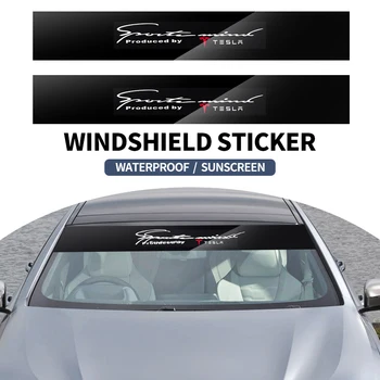 Наклейка на заднее лобовое стекло автомобиля Водонепроницаемая Светоотражающая Декоративная Виниловая пленка Автоаксессуары для Tesla Model 3 S X Y P100D