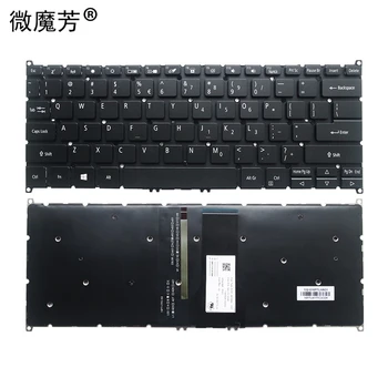 НОВАЯ клавиатура для ноутбука В США для ACER SP513-51, клавиатура для ноутбука на американском английском с подсветкой