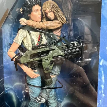 Новая модель Neca First Edition Alien 2, посвященная 30-летию Рипли и Ньюта, 7-дюймовая коллекционная фигурка-близнец без крышки.