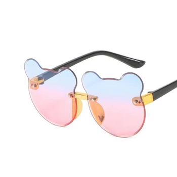 Новые популярные детские солнцезащитные очки с козырьком для ушей, Детские солнцезащитные очки с защитой от ультрафиолета 2