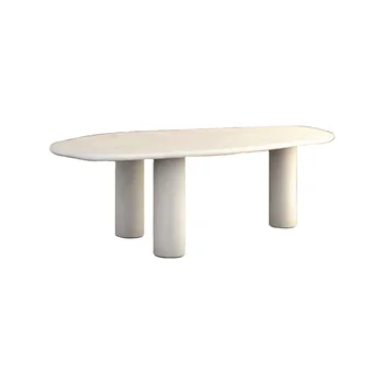 Обеденный стол с неправильной формой облака, бесшумный ветер, кремовый стол для ветра специальной формы, креативный дизайнер офисного стола для конференций