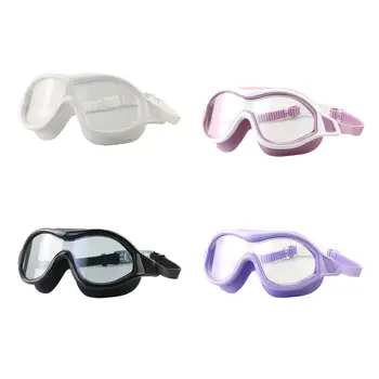 Очки для плавания Для взрослых, очки для плавания с защитой от запотевания, очки для дайвинга, широкая оправа, Унисекс, защита для женщин, мужчин, на открытом воздухе