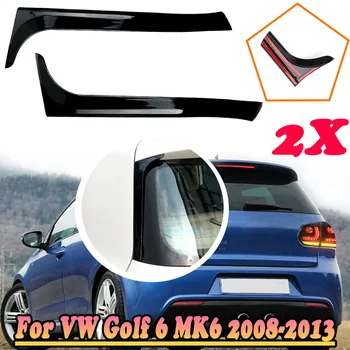 Пара вертикальных накладок на боковое заднее стекло, спойлер на крыше, наклейка-разветвитель для VW Golf 6 MK6 2008 2009 2010 2011 2012 2013 Для стайлинга автомобилей