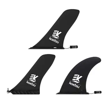 Плавники для доски для серфинга, черный сменный хвостовой руль для серфинга, длинный хвостовой плавник для доски