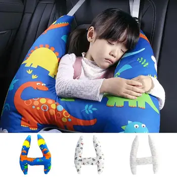 Поддержка шеи в автомобиле, Гибкая Н-образная Детская подушка для путешествий, Многофункциональная подушка для сна в автомобиле, подголовник для путешествий