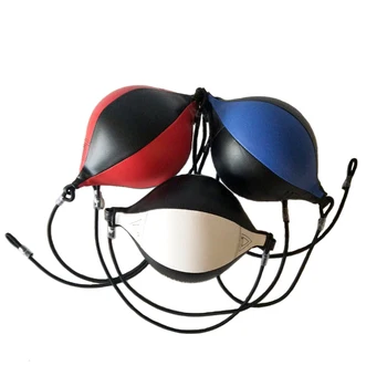 Портативная боксерская груша из полиуретана с двойным концом, надувной боксерский мяч грушевидной формы, Профессиональное оборудование для тренировки рефлекса скорости в боксе