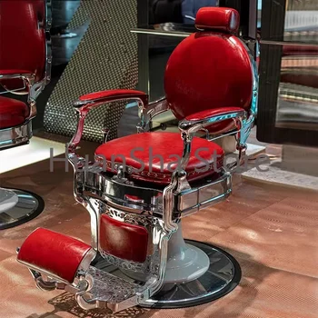 Роскошное винтажное вращающееся кресло для профессионального косметического лечения Парикмахерское кресло Для парикмахерских Cadeira Salon Furniture LJ50BC