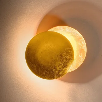 Роскошный настенный светильник Nordic Light Lunar Eclipse, освещение лестницы, коридора, Прикроватной тумбочки в спальне, Гостиной, кабинете, светильниках для ванной комнаты