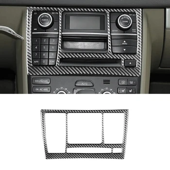 Ручка переключателя CD-радио центрального управления Декоративная отделка панели из углеродного волокна для Volvo XC90 2003-2014 Комплекты запчастей