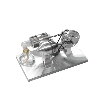 Сбалансированная модель двигателя Стирлинга, способная запускать топливо, мини-металлическая игрушка в сборе, Экспериментальные учебные пособия по физике
