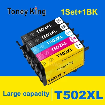 Совместимый Чернильный Картридж Toney king 5PK T502 Для EPSON T502 XL 502XL Expression Premium XP5100 XP5105 Wrokforce WF-2865 WF-2860