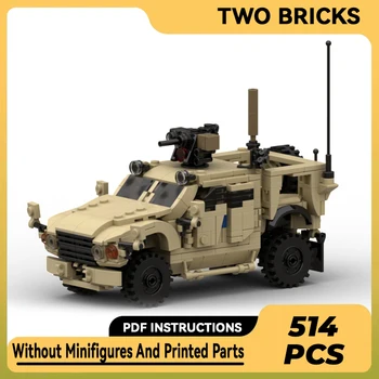 Строительные блоки Moc Военная модель вооруженного транспортного средства M-ATV Технические кирпичи для сборки своими руками Строительные игрушки для детей и праздничные подарки