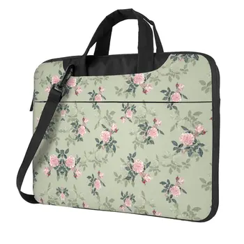 Сумка для ноутбука с цветочным пионом, розовая, модная для Macbook Air, Acer Dell 13 14 15, сумка-портфель, портативная стильная сумка для компьютера