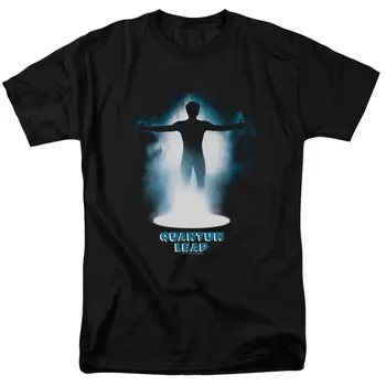 Футболка Quantum Leap First Jump, лицензионная футболка с научно-фантастическим сериалом Time Travel Show, черная