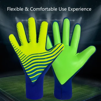 Футбольная перчатка для вратаря, футбольная перчатка с поддержкой пальцев, Вратарская перчатка, 4 размера Y1QE