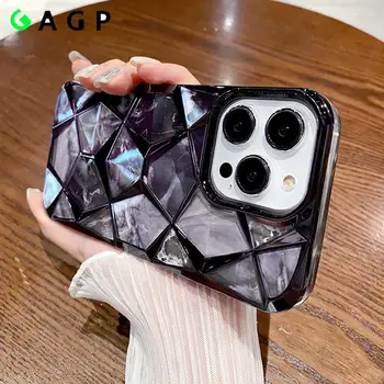 Чехол ins Mable Cube Skin Case для iPhone 15 14 Pro Max 14pro 13pro Luxury для iPhone 11 12 13 14 15 Pro Max с Мягким Покрытием Бампера