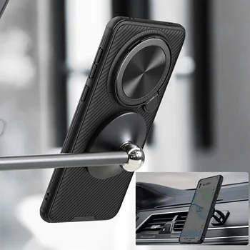 Чехол NILLKIN для Magsafe Huawei Mate 60 Pro Plus Case Slide Protect Защита Объектива И камеры Задняя Крышка для Huawei Mate60 Pro