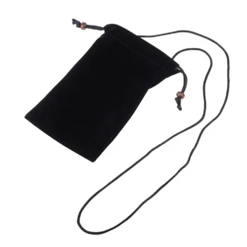 Чехол для Tecno Spark 7P (2021) с подвеской на воротнике и застежкой на галстук ткань мягкая ткань-черный