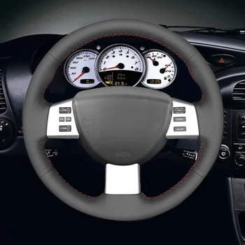 Чехол на руль автомобиля из черной искусственной кожи для Nissan Quest 2004-2010 Altima 2005-2009 Maxima 2004-2008 Murano