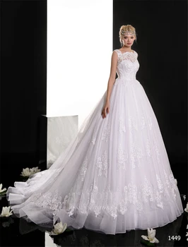 Элегантное Белое свадебное платье Vestidos de novia 2023, бальное платье, свадебное платье, сексуальные Романтические свадебные платья в пол